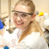 Image of PhD student and Fulbright Scholar Jessica Kretzmann in a UWA laboratory