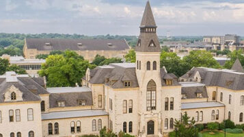Aerial photograph of Kansas State University