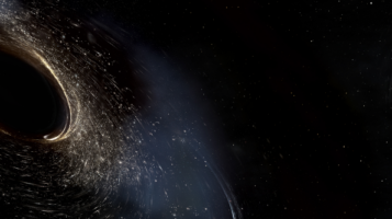 Black hole illustration, courtesy MIT LIGO
