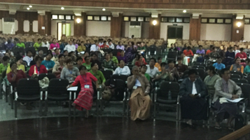 Dickson presents Fulbright conference in Myanmar
